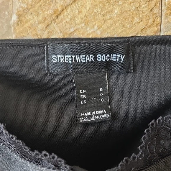 Streetwear Society Black Bra Top - Picture 2 of 6